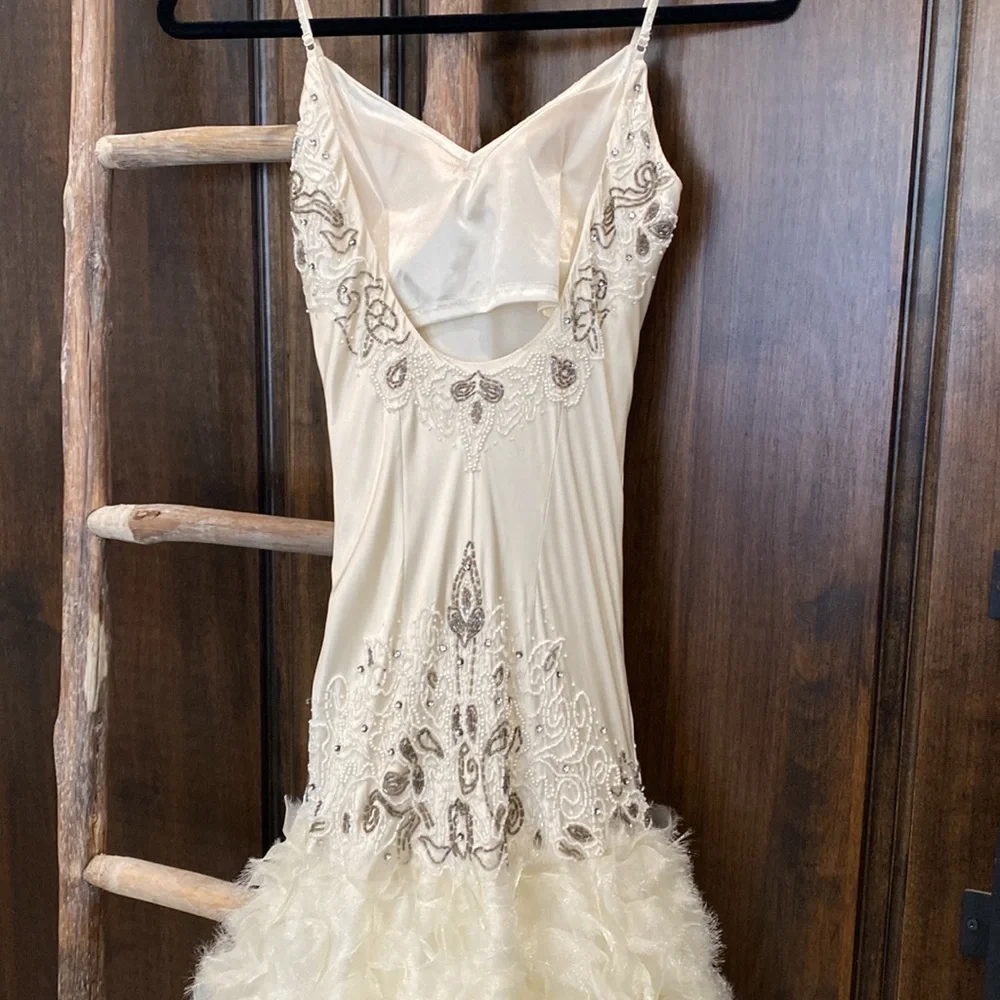 Sue Wong Silk Beaded Wedding Dress - Picture 10 of 16